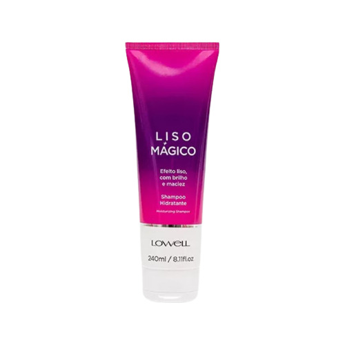Shampoo Lowell Profissional Liso Mágico en tubo de 240mL