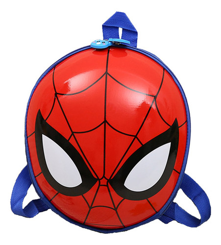 Mochila Caparazón Araña Estilo Único Ligera Y Resistente Ideal Escuela Viajes O Cosplay Diseño Ergonómico El Día Del Niño Y El Primer Día Color Rojo Y Azul Diseño De La Tela Liso