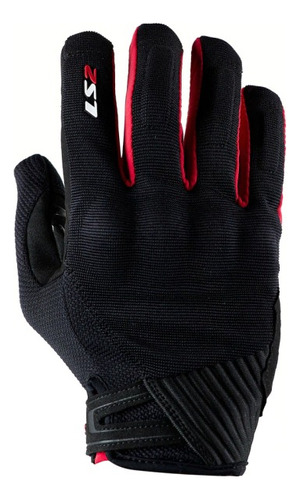 Guantes Para Motos Ls2 Dart2 Hombre Negro Rojo Teo Motos Color Negro/rojo Talle S