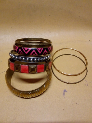 Lote Pulseras/esclavas Indú Hippie Chic 