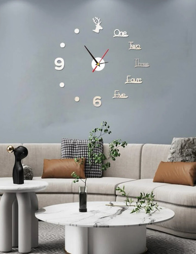 Reloj 3d Pared Mural Decoración Casa, Oficina, Comedor