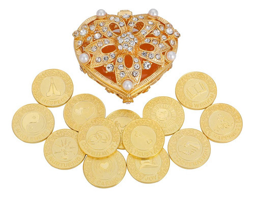 Tingku English Gold Wedding Coins Arras De Boda In Pearl And