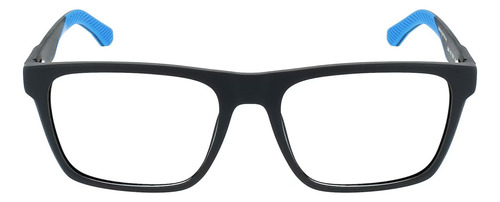 Lentes Lacoste L2899 Iconic Square Rubber Armazón Oft. 55mm Color Matte Black Blue 002