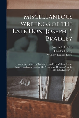 Libro Miscellaneous Writings Of The Late Hon. Joseph P. B...
