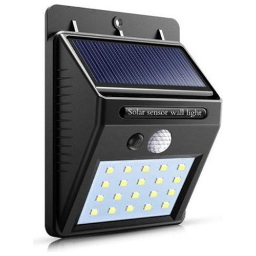 Kit 2 Luminária Solar Led 10w Bateria Luz Recarregável Jardi