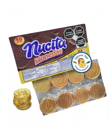 Nucita Monedas De Chocolate 48 Piezas