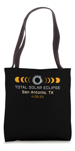 Totality Path 2024 San Antonio Tx Texas Eclipse Total Bolsa 