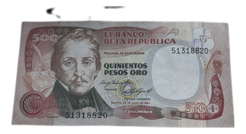  Colombia 500 Pesos Oro 1984