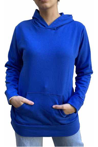 Buzo Hoodie Frisa Liso Talle U Unisex* Promo Limitada