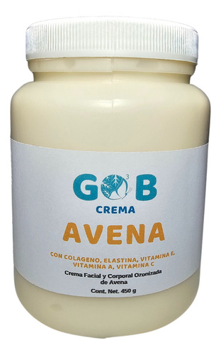 Crema De Avena Ozonizada - Gob - 450 G