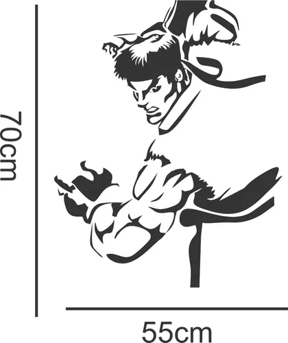 Adesivo Parede Ryu Street Fighter