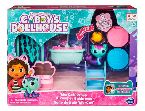 Gabby's Dollhouse Baño Coqueto Y Mimoso De Mercat