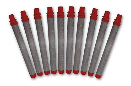 Pack Filtros Pistola Airless Wagner - Rojo - 10 Unidades