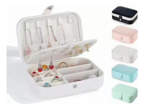 comprar Organizador Joyas Estuche Joyero Aretes Anillos Viaje