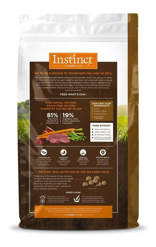 Imagen 2 de 6 de Croquetas Instinct Pato 4.5 Kg Para Gatos