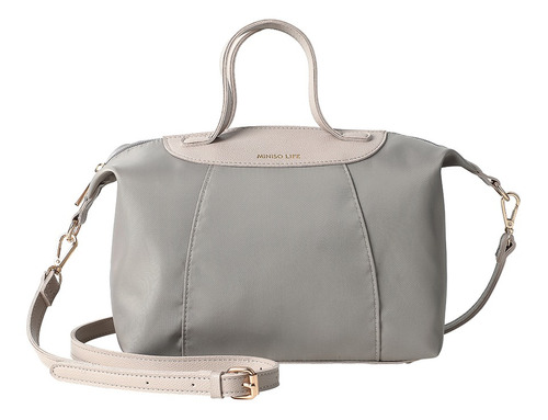 Miniso Bolsa Crossbody Rectangular Gris 26x18 Cm