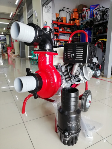 Imagen 3 de 6 de Motobomba Caracol 4x4 Pulgadas Motor 13 Hp