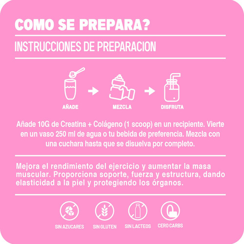 Black Creatina + Colgeno 1kg 100 Servs Mango