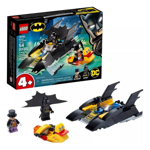 Kit Lego Dc Batman Caza Del Pinguino En La Batlancha 76158