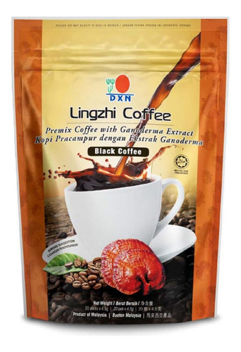 2 Bolsas De Café Negro Dxn Lingzhi Con Extracto De Ganoderma