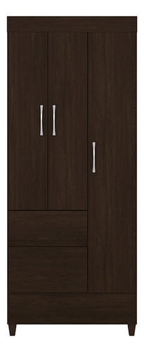 Mueble Ropero 3 Puertas Linea Wind Modelo 32860-105 Color Marrón