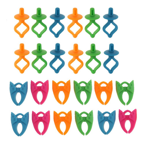 24 Piezas Abrazaderas De Porta Bobinas Pins Clips Titulares