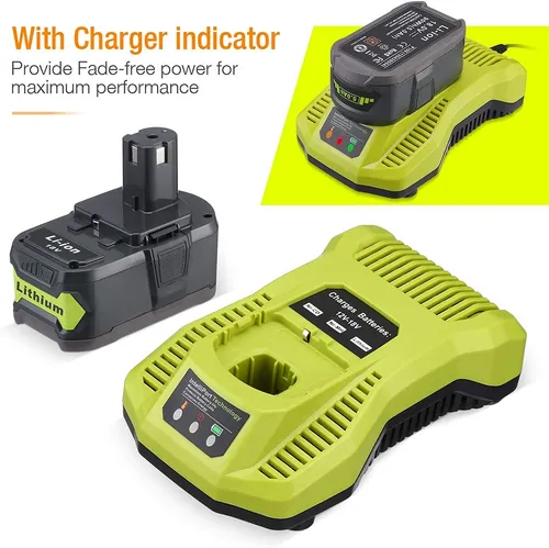 Kit Cargador De Baterías Compatible Con Ryobi One+ 18v