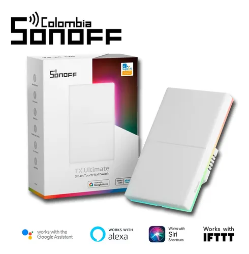Interruptor Táctil Doble Sonoff Tx Ultimate