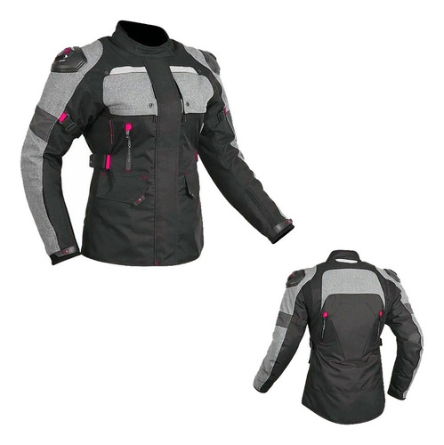 Chamarra Para Motociclista Con Protecciones Atrox At-2424