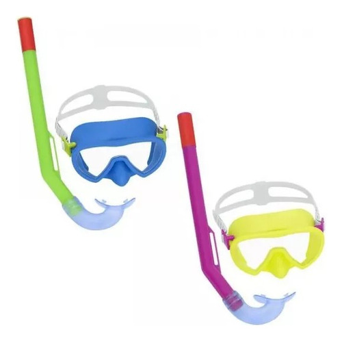 Set Mascara Snorkel Niños Adultos Antiparras Buceo +3 Años