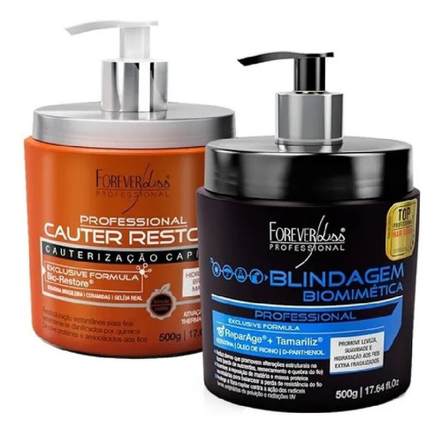 Kit Forever Liss Cauter Restore E Blindagem Biomimética