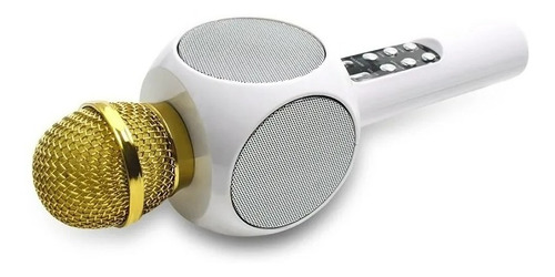 Microfono Inalambrico Karaoke Bocina Bluetooth Fm Radio Led
