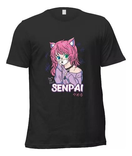 Remera Kawaii Neko Girl A2 Unisex