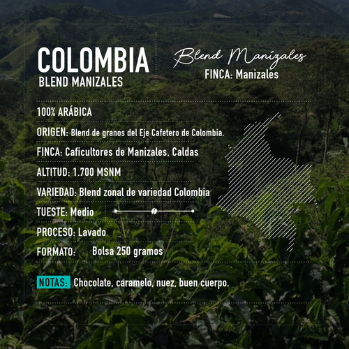 Café Grano Entero Señor K Colombia Manizales 250g