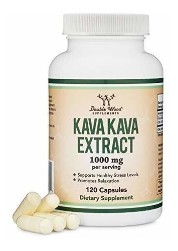 Suplemento De Kava Kava 1,000 Mg Por Porcion, 120 Capsulas (