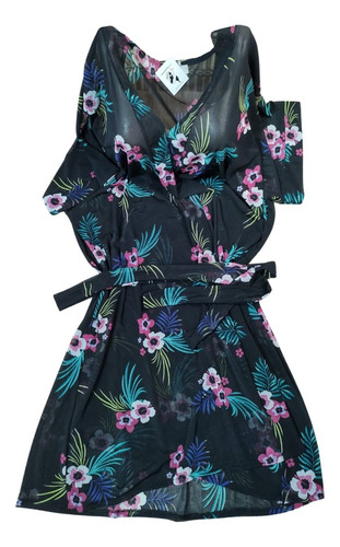 Bata Julia De Gasa Talle Grande Kimono Plus Size Comodo