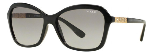 Óculos Sol Vogue Vo5021 Bl W44/11 57 Preto Brilho Lente