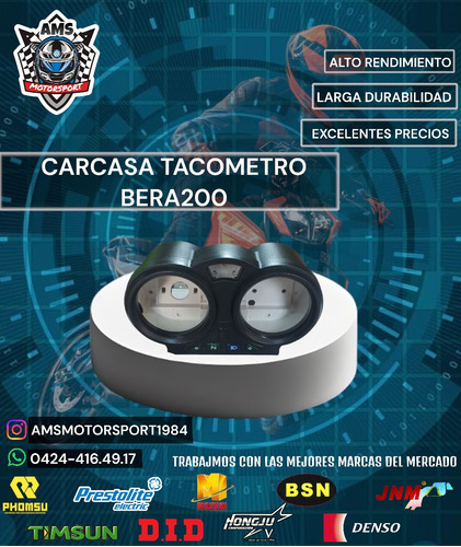 Carcasa De Tacometro Bera 200