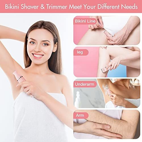 Recortadora Eléctrica Bikini Aibrit - 2 En 1, Sin Dolor,