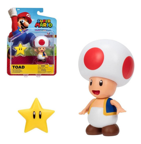 Super Mario Figura 10 Cm Nintendo - Toad