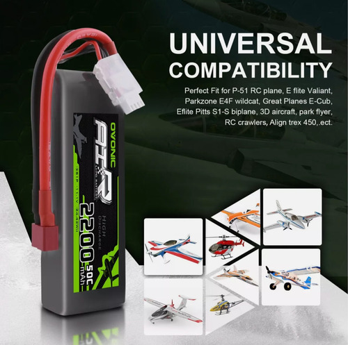 Bateria Lipo 2200mah 3s 50c 11.1v T Ovionic Rc Heli Avión Ca