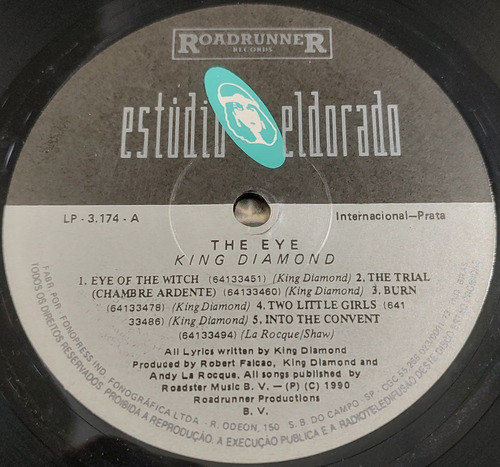 King Diamond - The Eye Lp Brasil 1ra Edicion Mercyful Fate Brasil 1ra Edicion (Usado)