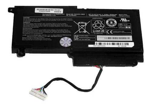 Bateria P Toshiba Satellite L55 A5226 A5234 A5278 A5284 A5284nr A5299 L55dt A5253 A5254 A5293 Pa5107u 1brs