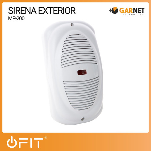 Imagen 2 de 10 de Sirena Exterior Mp-200 Doble Piezoeléctrica Alonso Alarmas