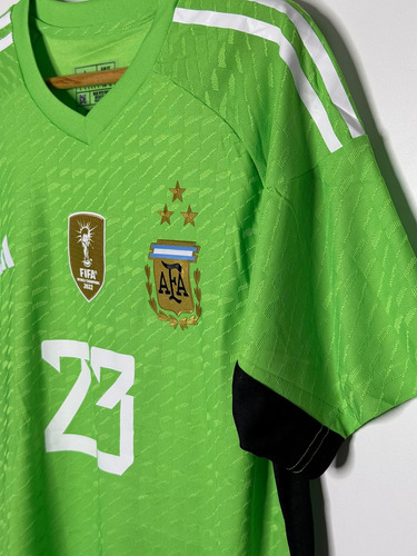 Camiseta Arquero Argentina Dibu Martinez 2022 Campeón (Usado)