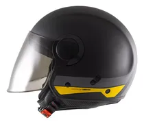 Comprar Casco Moto Abierto Vertigo V20 Driver Visor Negro Amarillo