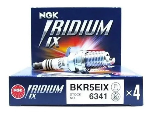 Jogo Vela Iridium Ngk Fox 1.6 8v Gas 2003 Em Diante Bkr5eix