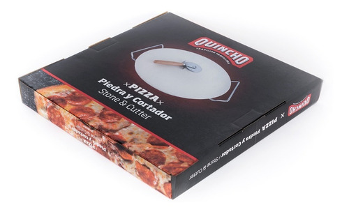 Piedra Para Pizza Con Cortador 33cm Diámetro
