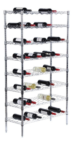 Rack Para 72 Botellas De Vino 36x91x160 Cm 8 Repisas