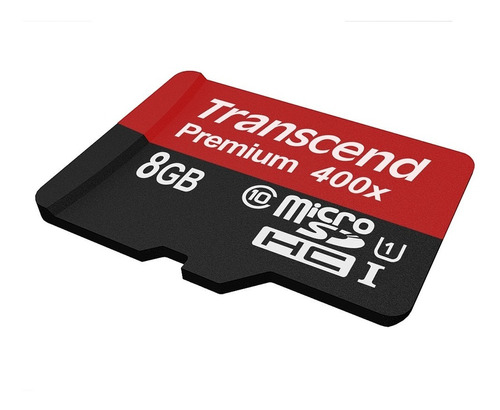 Micro Sd Hc Transcend Premium 8 Gb 60 Mb/s 3 Años Garantía